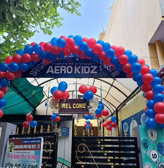 Teacher with children at Aero Kidz Preschool
