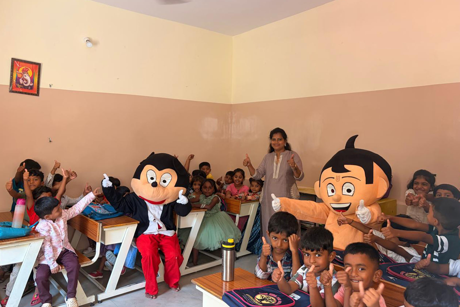 Classroom activity at Aero Kidz Preschool